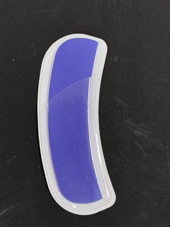 Curved Nagelvijl Donkerblauw - Ronde Gebogen Glasvijl