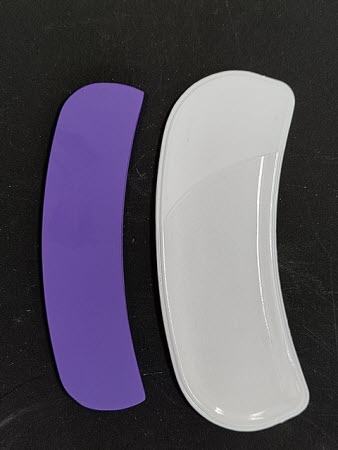 Curved Nagelvijl Paars - Gebogen Glasvijl voor Perfecte Ronde Nagels